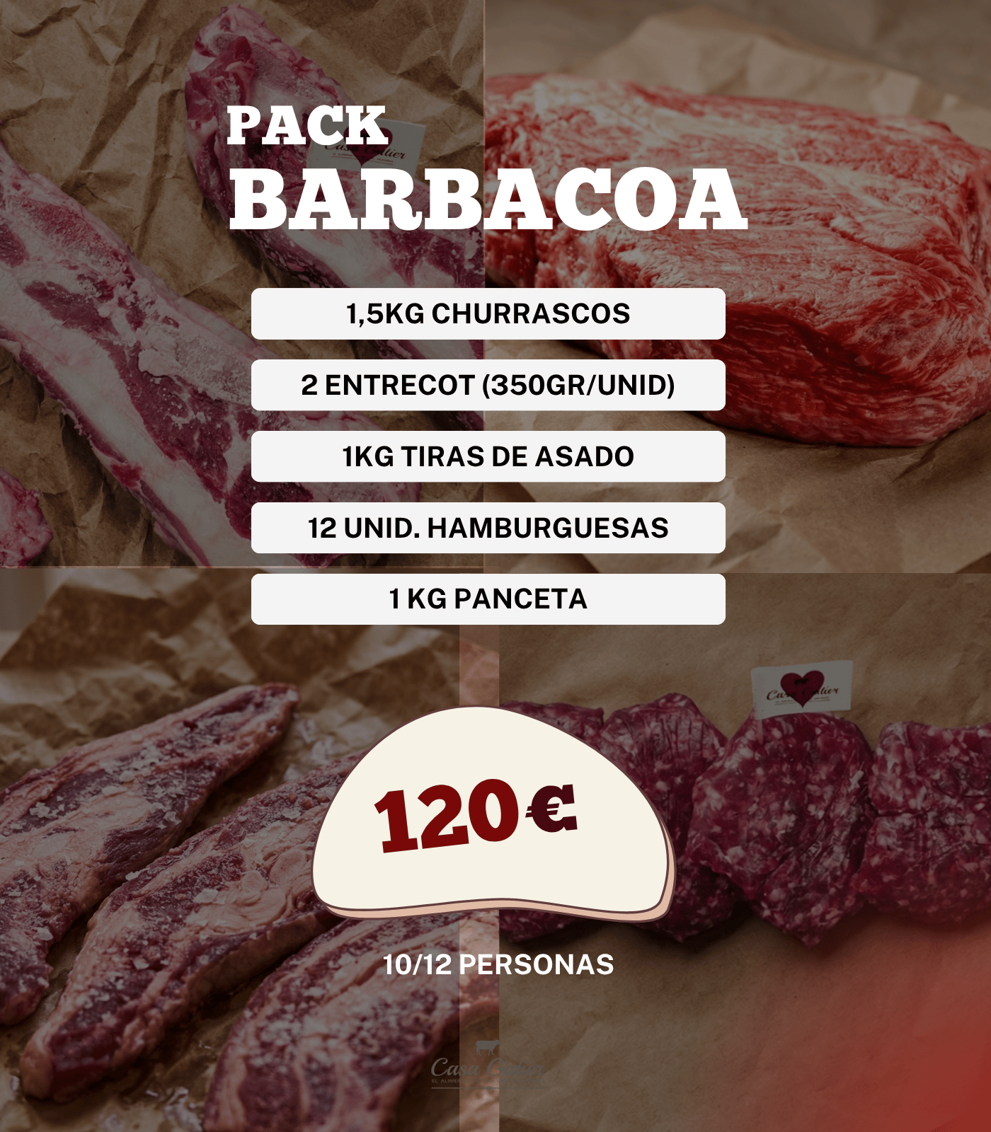 Pack Barbacoa 10/12 personas